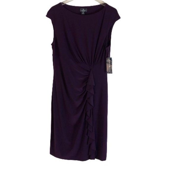 American Living Dresses & Skirts - American Living Stretch Knit Mini Dress Eggplant